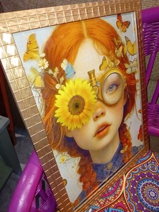 Occhiali Quadro di fiori per bambina - Decorazione