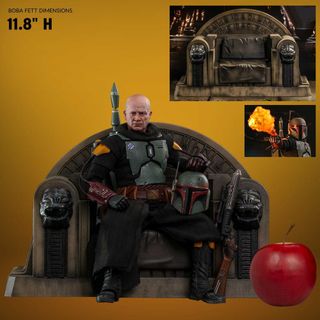 BOBA FETT REPAINT ARMOR AND THRONE - HOT TOYS
