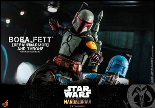 BOBA FETT REPAINT ARMOR AND THRONE - HOT TOYS