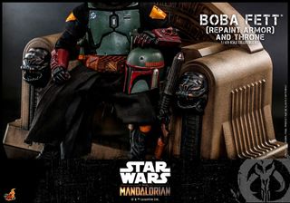 BOBA FETT REPAINT ARMOR AND THRONE - HOT TOYS