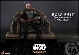 BOBA FETT REPAINT ARMOR AND THRONE - HOT TOYS