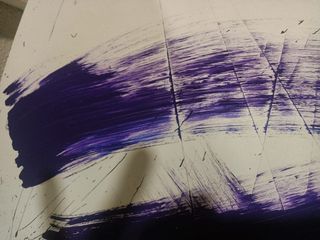 Cuadro abstracto morado