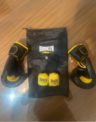 Kit Boxeo Guantes Vendas y Bolsa Nuevas