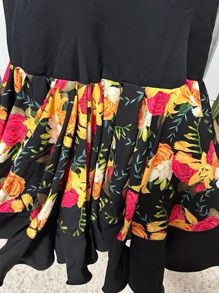 Traje Flamenca Negro - Flores