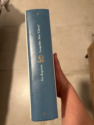Libro La Regenta de Leopoldo Alas “Clarin”