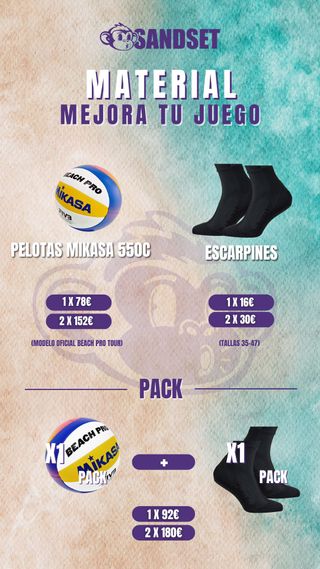 Piquetas Red Voley playa / Camping