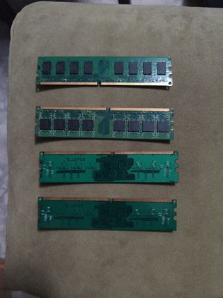 4x Memorias RAM DDR2 - Hynix, Kingston, Transcend