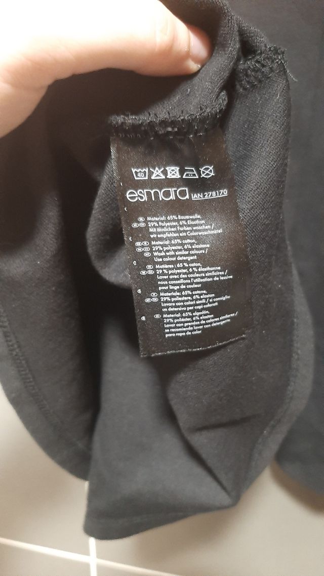 Mini falda vuelo negra