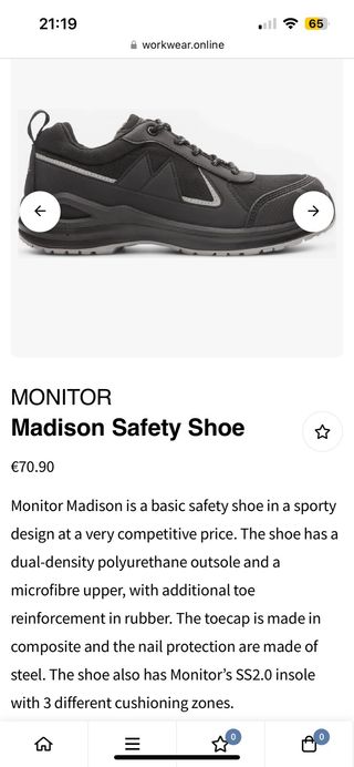 Zapatos seguridad - negros