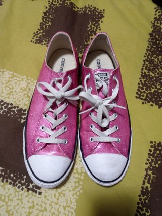 Converse rosas brillantes