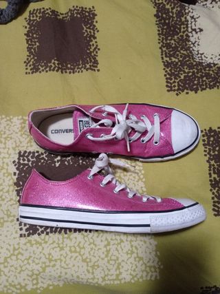 Converse rosas brillantes