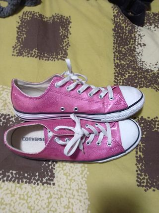 Converse rosas brillantes