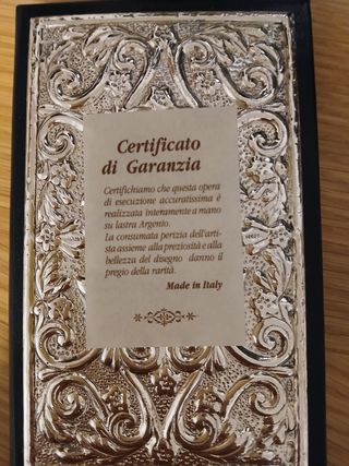Rubrica telefonica "Valenti" con lastra argento 