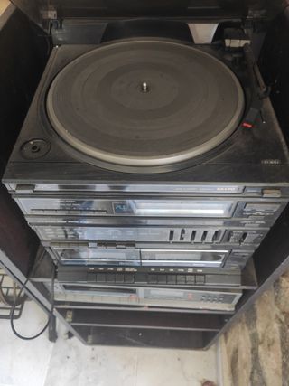 Minicadena con tocadiscos