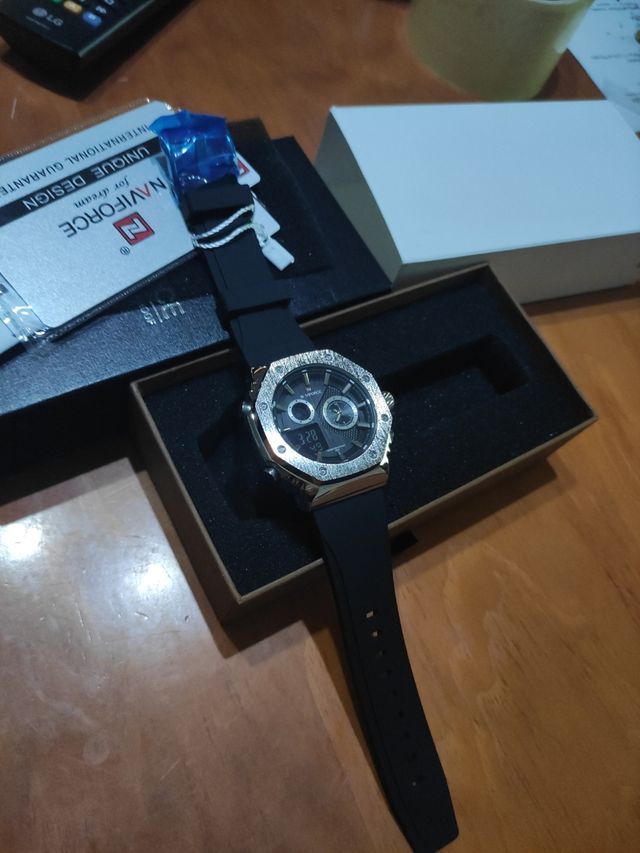 Reloj hombre digital analógico nuevo