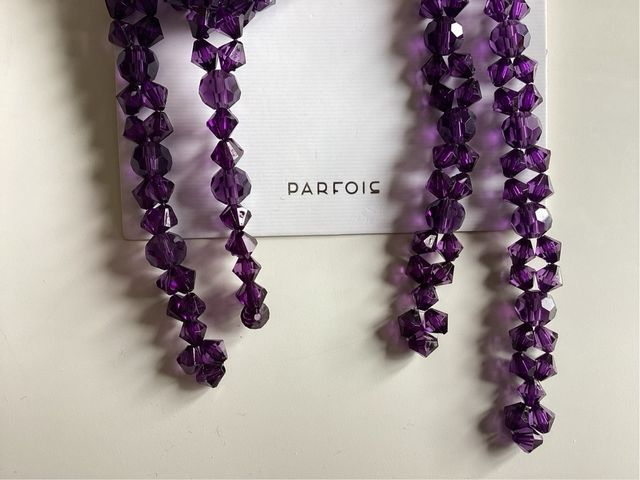 Pendientes largos Parfois morados