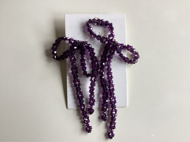 Pendientes largos Parfois morados