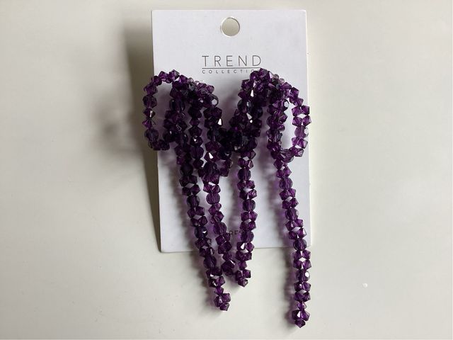 Pendientes largos Parfois morados