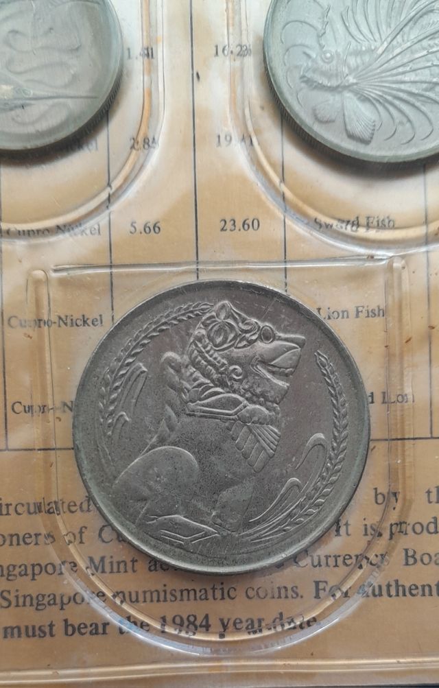 Juego Monedas Singapur 1984