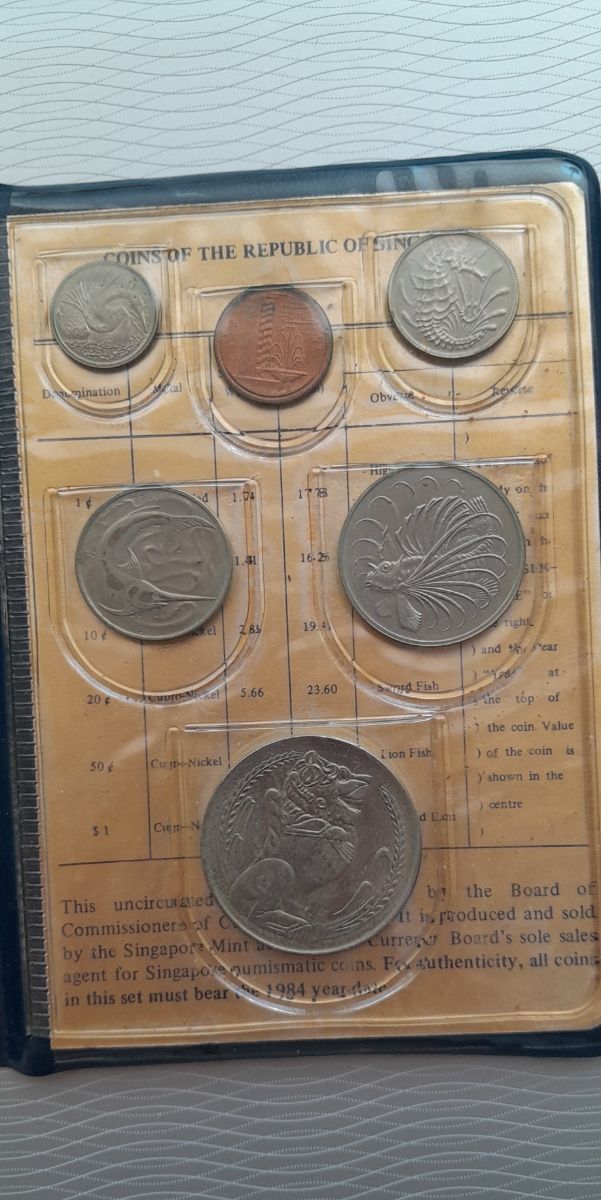 Juego Monedas Singapur 1984