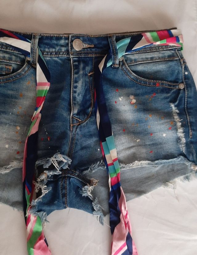 Pantalones cortos vaqueros