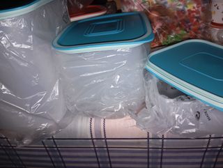 Set contenitori plastica 3 pezzi da 500 ml 1l 1,5l