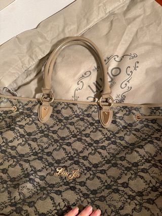 Liu Jo borsa grande grigio/nera