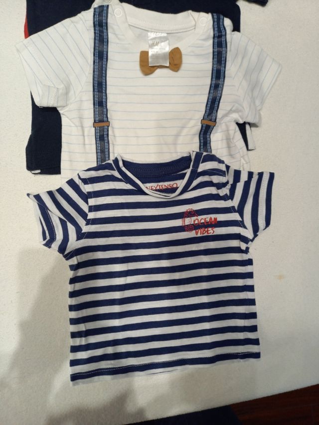 10 T-shirt bimbo 3-6 mesi