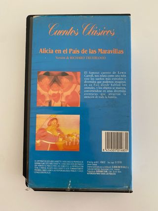 Cinta de Vídeo VHS Alicia en el País de las Maravillas