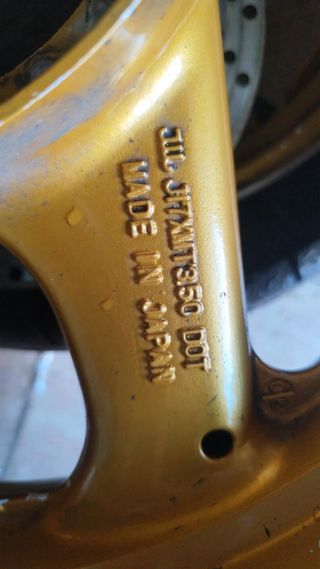 Llantas Suzuki GS500 - Doradas