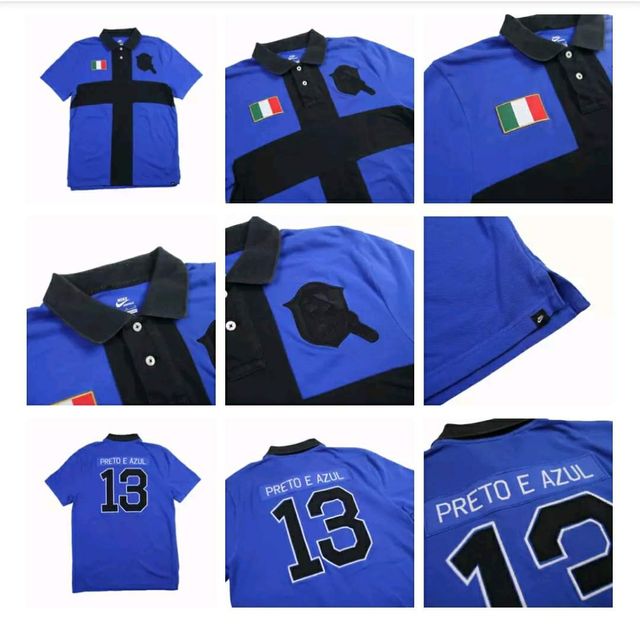 Polo Inter Nike tg M-limited edition PRETO e AZUL