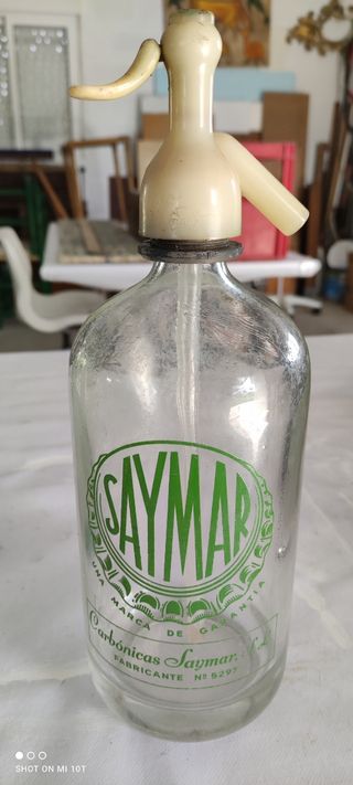 Antigua botella sifón 