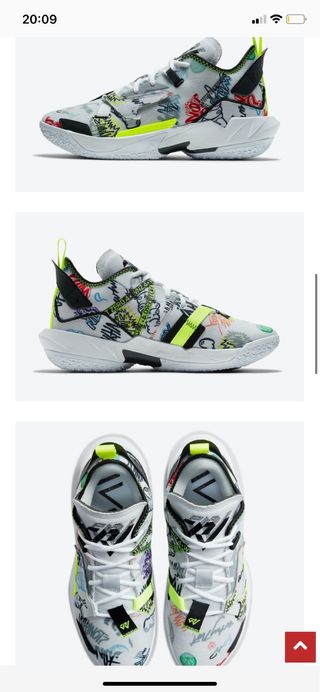 JORDAN WHY NOT ZERO.4 covered in graffiti