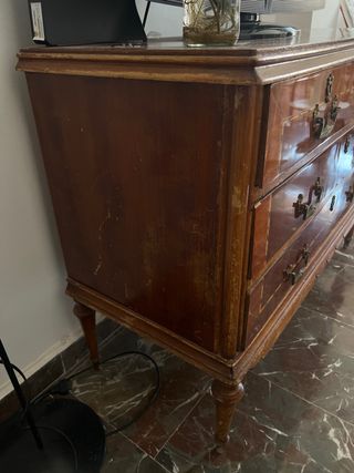 Comoda Madera Vintage Retro Cajones Cajonera