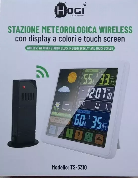 Orologio Stazione Meteo Wireless Touch Screen