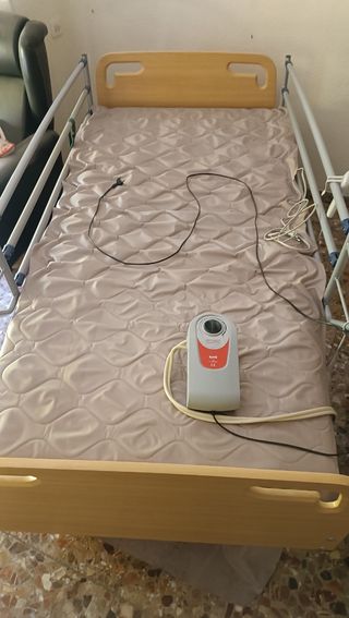 Cama articulada, silla de ducha y Colchón antiesca