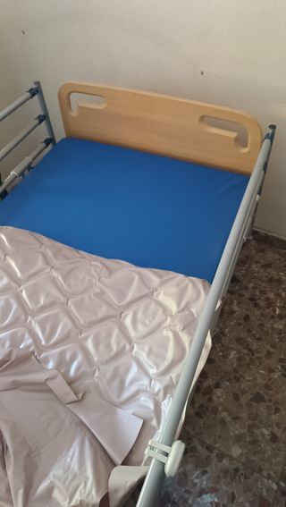 Cama articulada, silla de ducha y Colchón antiesca