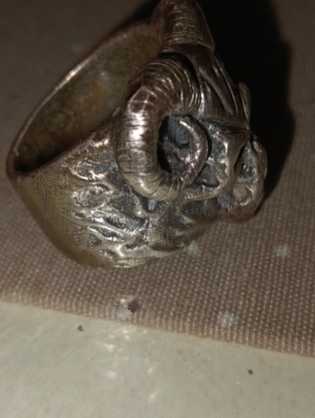Anillo calavera acero