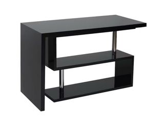 Escritorio esquinero negro - multiposición