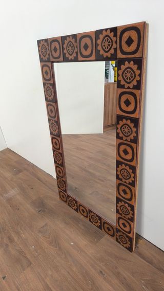 ESPEJO PARED AZULEJO ANTIGUO VINTAGE