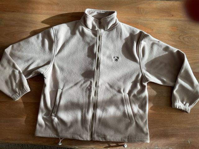 Sudadera Old School beige. Talla M