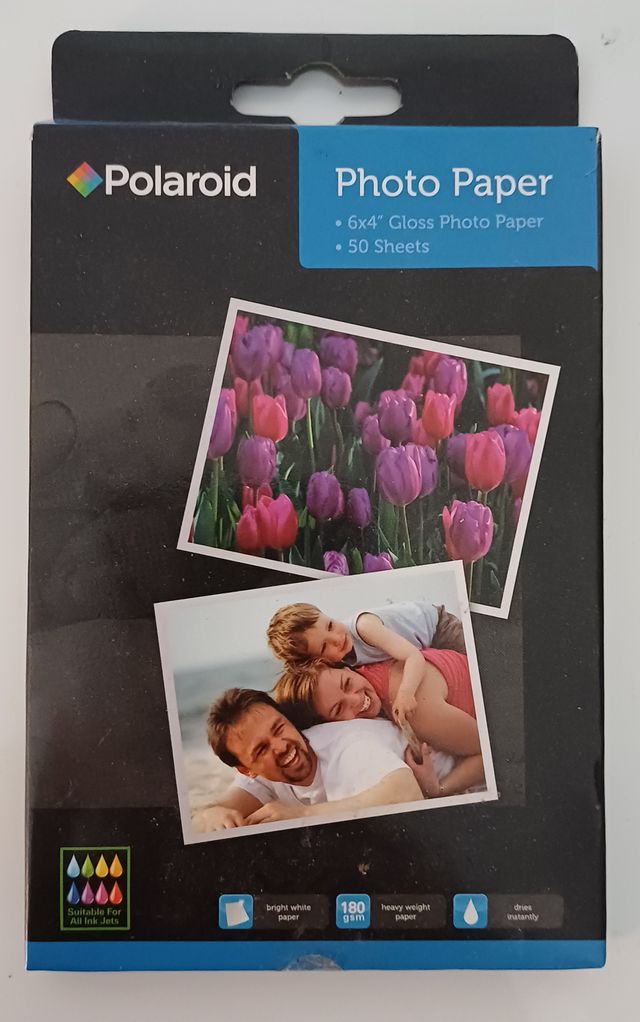 Carta fotografica 50 fogli 6 x 4 Polaroid 180 GSM