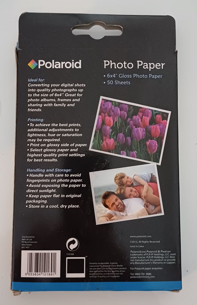 Carta fotografica 50 fogli 6 x 4 Polaroid 180 GSM
