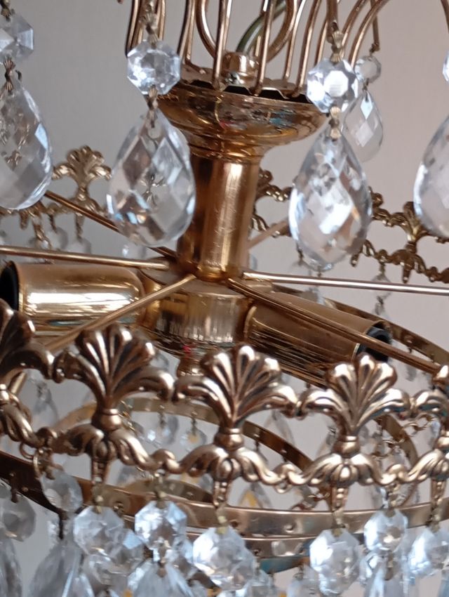 Lampara Cristal Bohemia