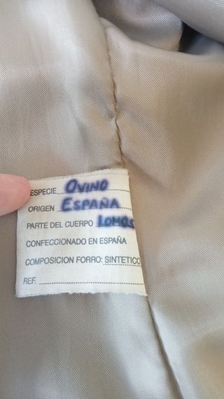 Cazadora piel beige - Talla 44