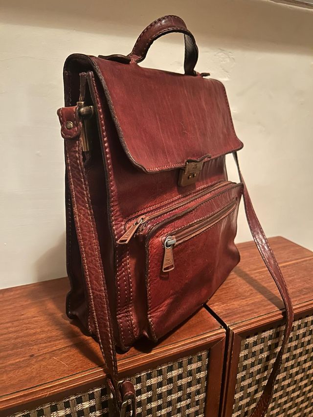 THE BRIDGE® borsa vintage in cuoio uomo con tracol
