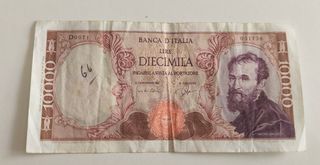 10000 lire Michelangelo Buonarroti