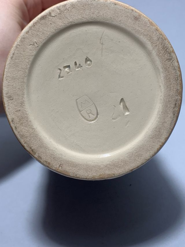 Boccale da birra tedesco in ceramica smaltata