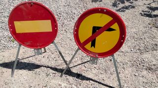 Señales tráfico obras:
10 por pieza 
