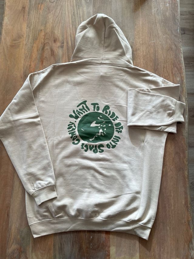 Sudadera beige capucha - Talla XL